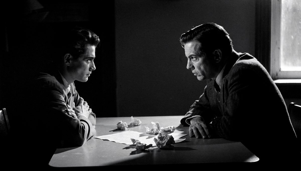 Two negotiators across a table, anchoring with ranges strategy