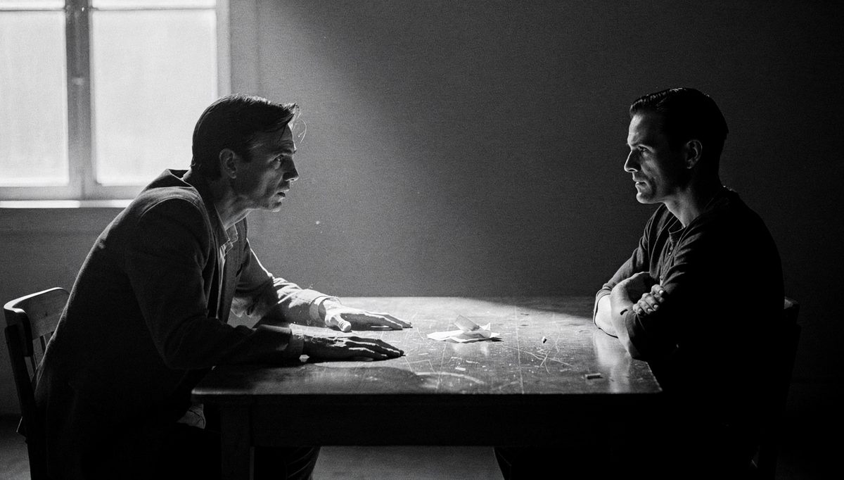 Two people in tense discussion using strategies to handle conflict calmly