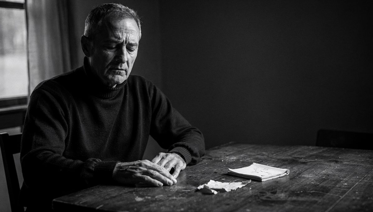 Mediator practising emotional coaching exercises alone at table