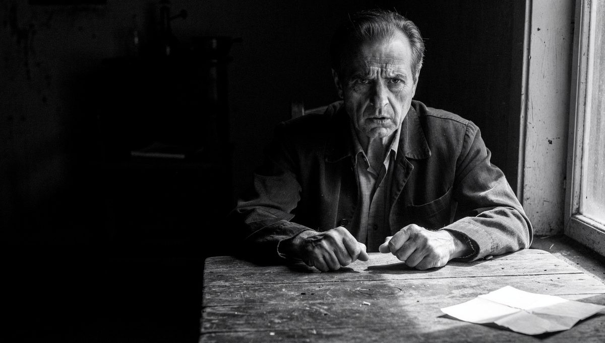 Man in tense posture showing emotional regulation conflict awareness