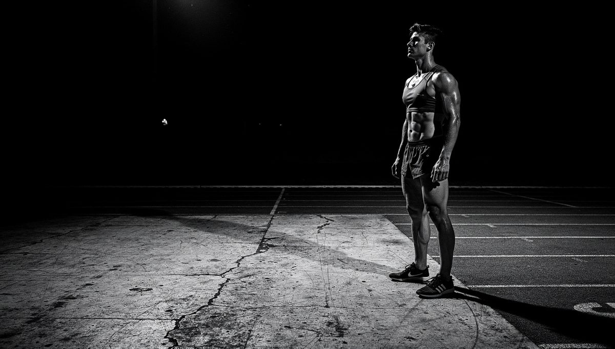 Athlete standing tall showing confident body language before competition