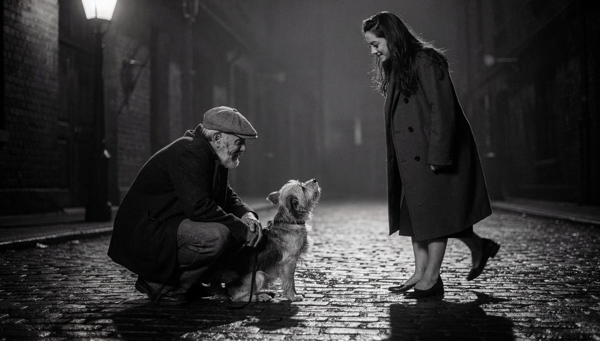 Man and woman connecting over dog, social icebreakers children and pets