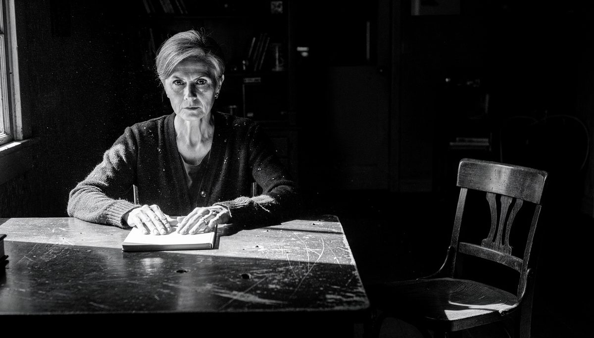 Woman at desk demonstrating confidence competence loop before difficult conversation