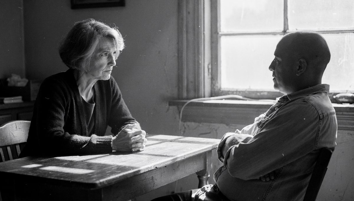 Woman confronting man about toxic traits, confidence competence loop