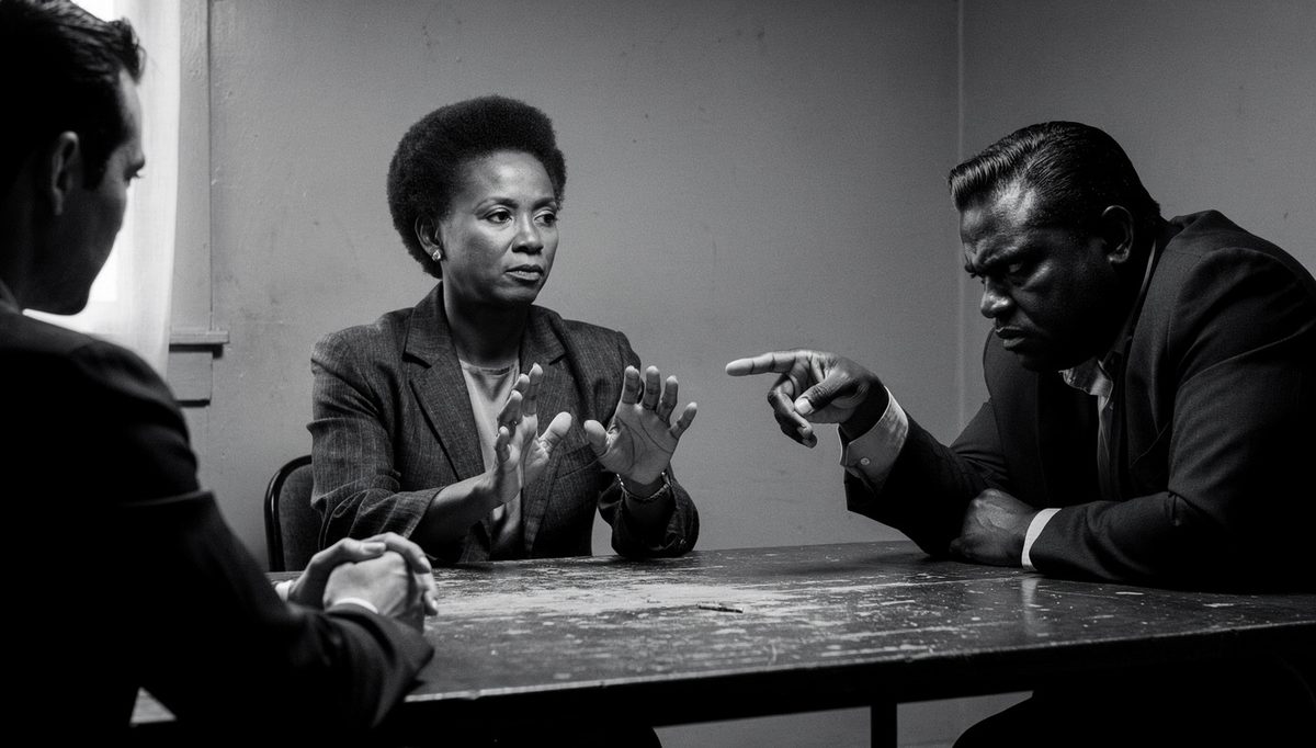 Mediator using S.B.I. method to redirect accusatory language in session