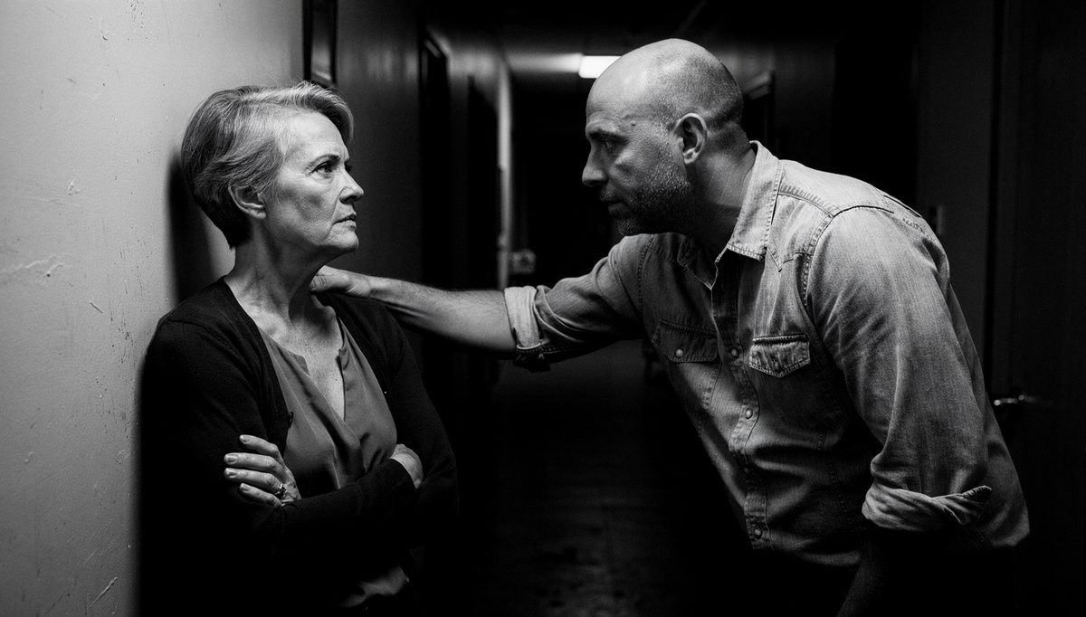 Two colleagues in tense standoff illustrating passive-aggressive behavior