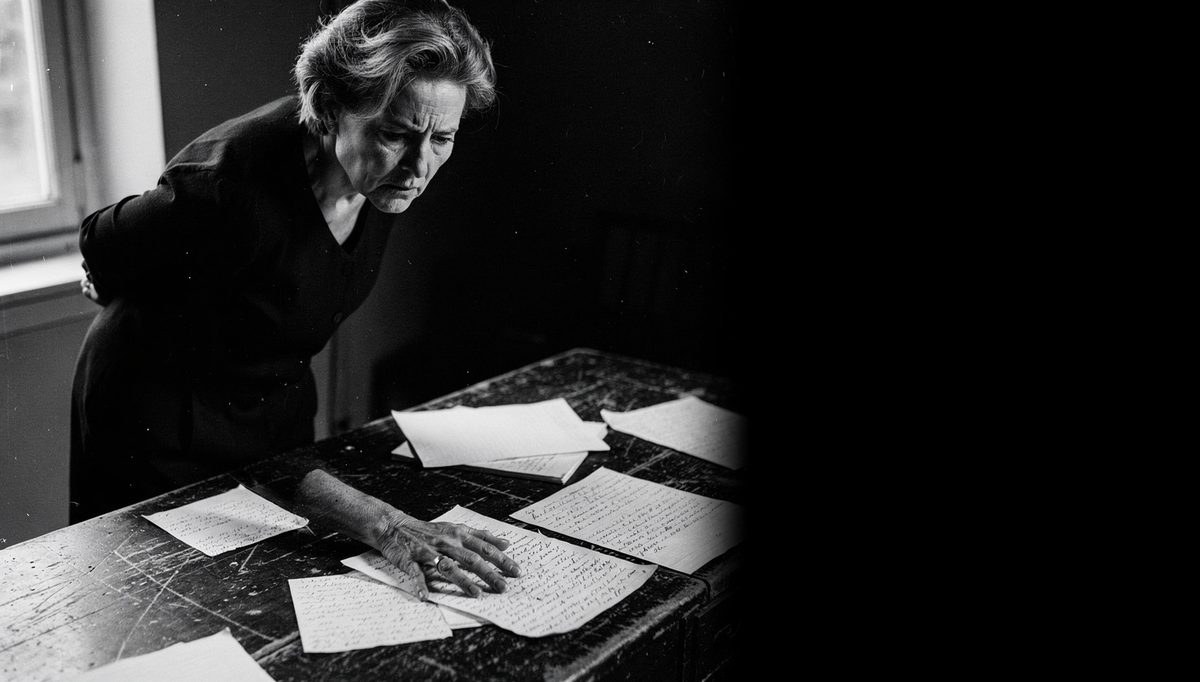 Woman preparing notes before conversation pre-mortem confrontation