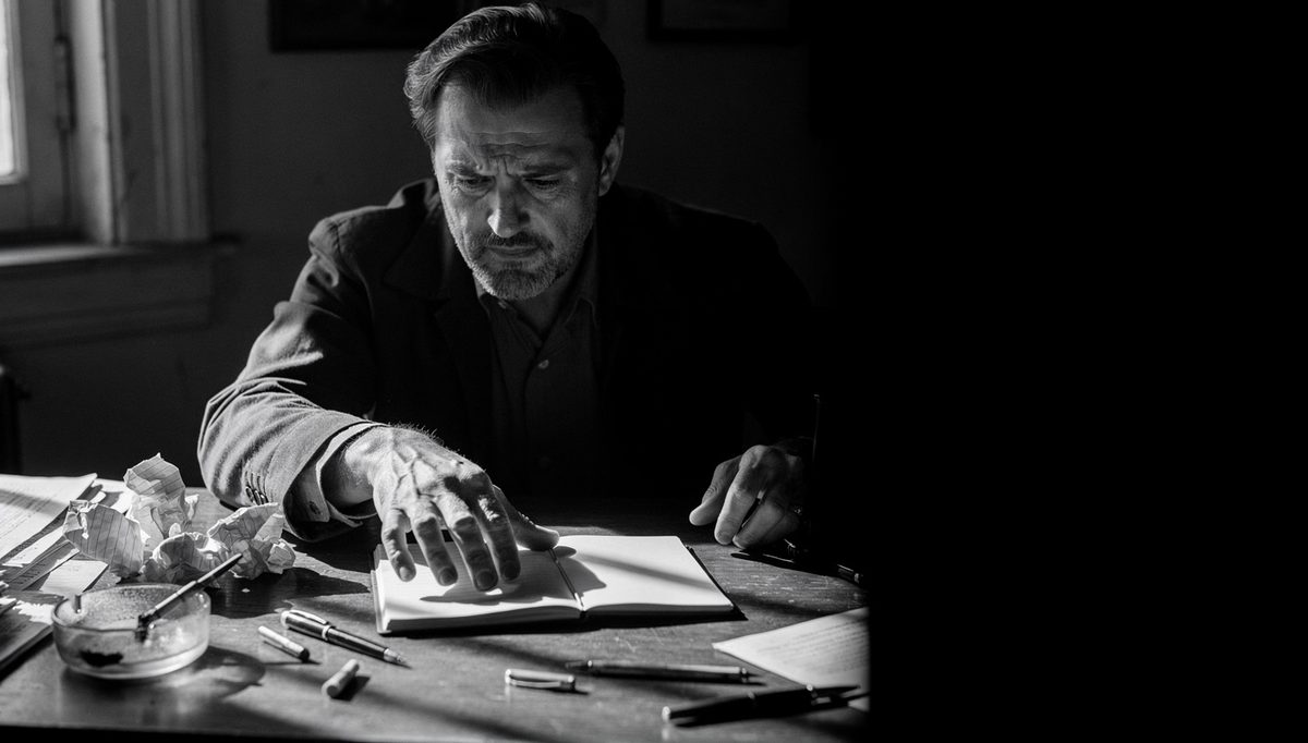 Man at desk confronting a mistake recovery process moment
