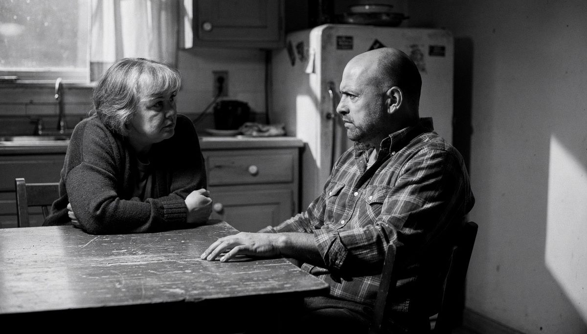 Two people facing each other in a tense toxic traits conversation