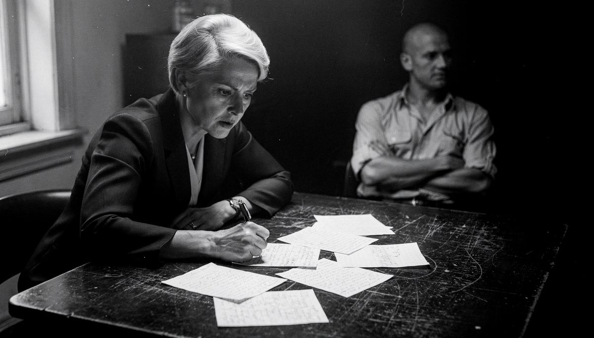 Woman studying notes before conflict pre-mortem negotiation preparation