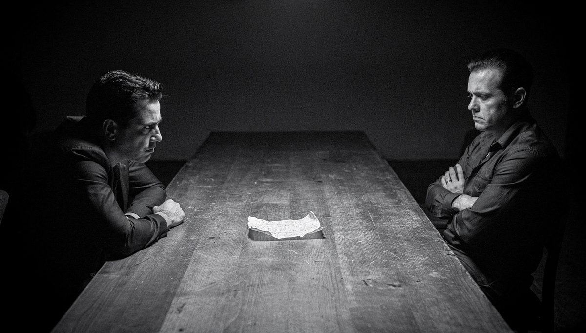Two people in tense mediation using anchoring and bracketing techniques
