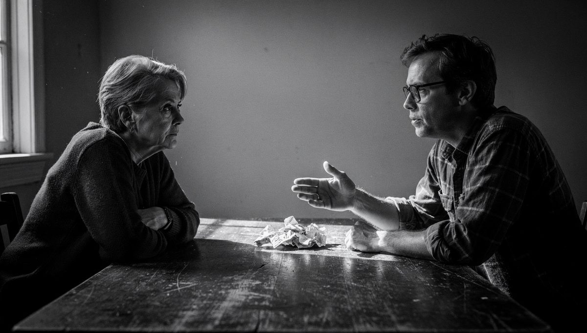 Two people in tense conversation about toxic traits communication