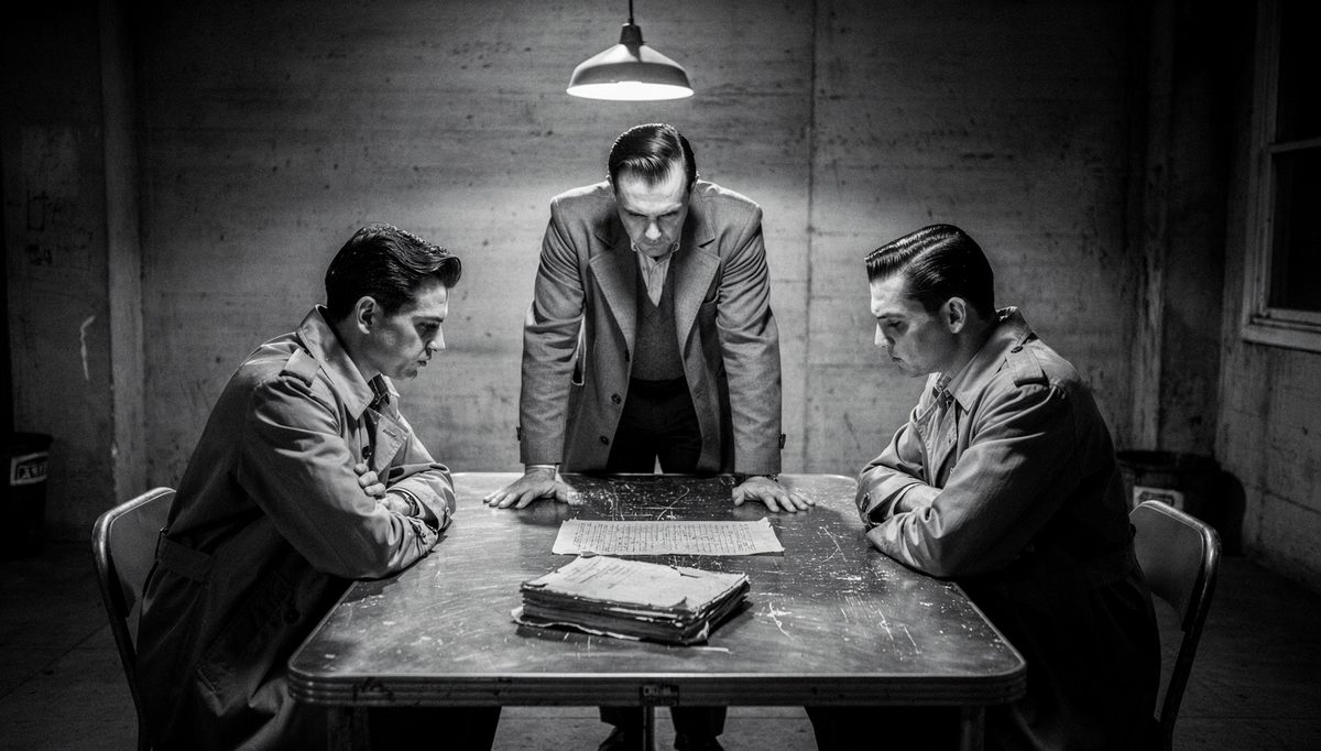 Two colleagues in standoff with D.E.A.L. method mediator present