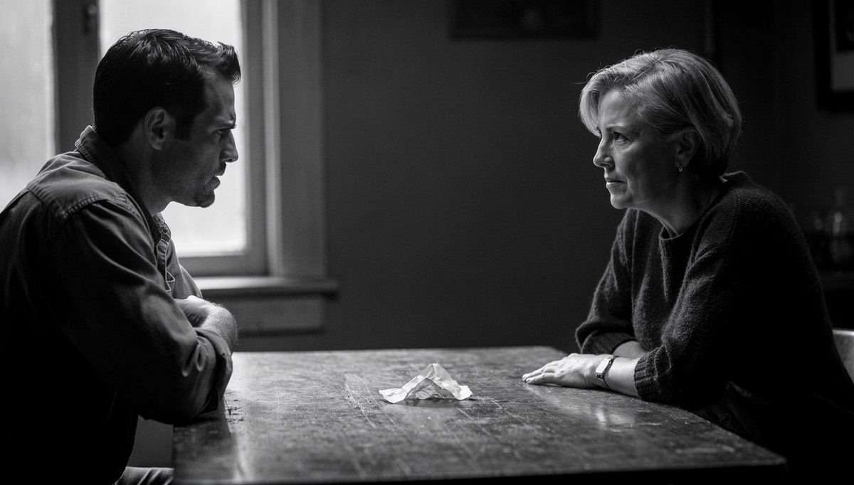Two people in tense conversation, empathy bridge technique in action