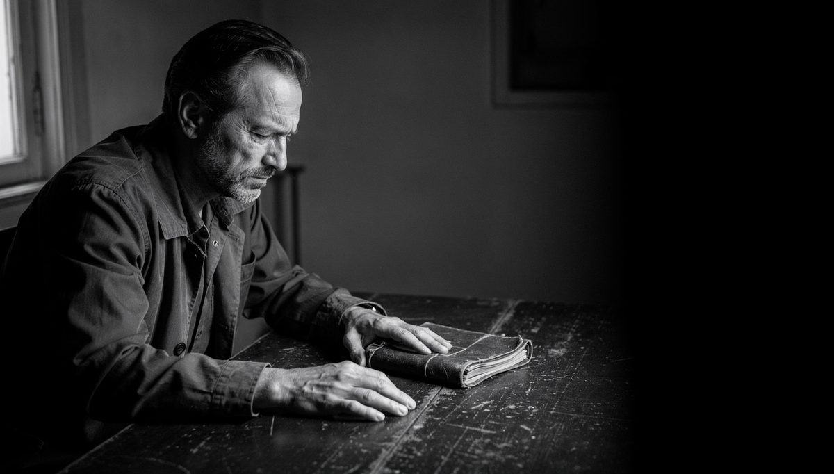 Man rebuilding emotional control after conflict using recovery method
