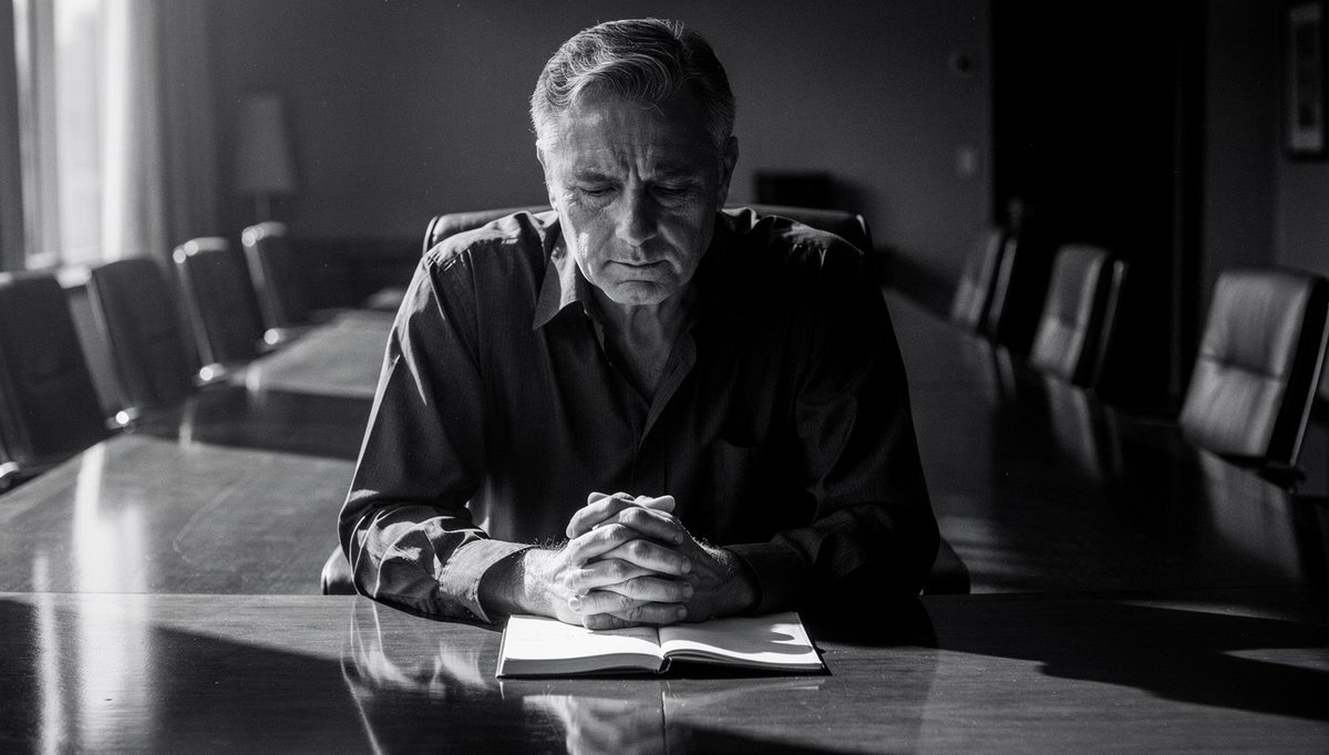 Leader sitting alone after R.E.C.O.V.E.R. Method conversation failure