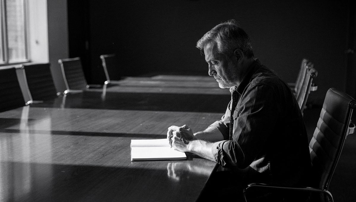 Leader sitting alone after R.E.C.O.V.E.R. Method conversation failure