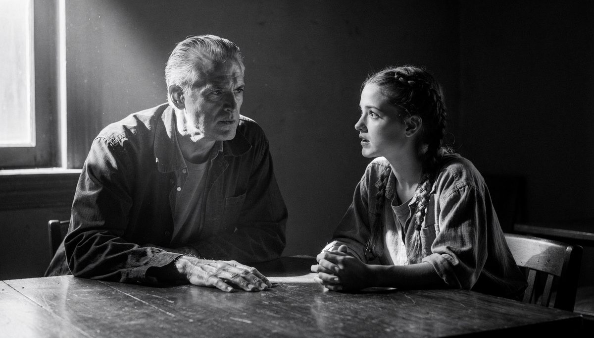 Man and woman in tense sales conversation showing body language signals