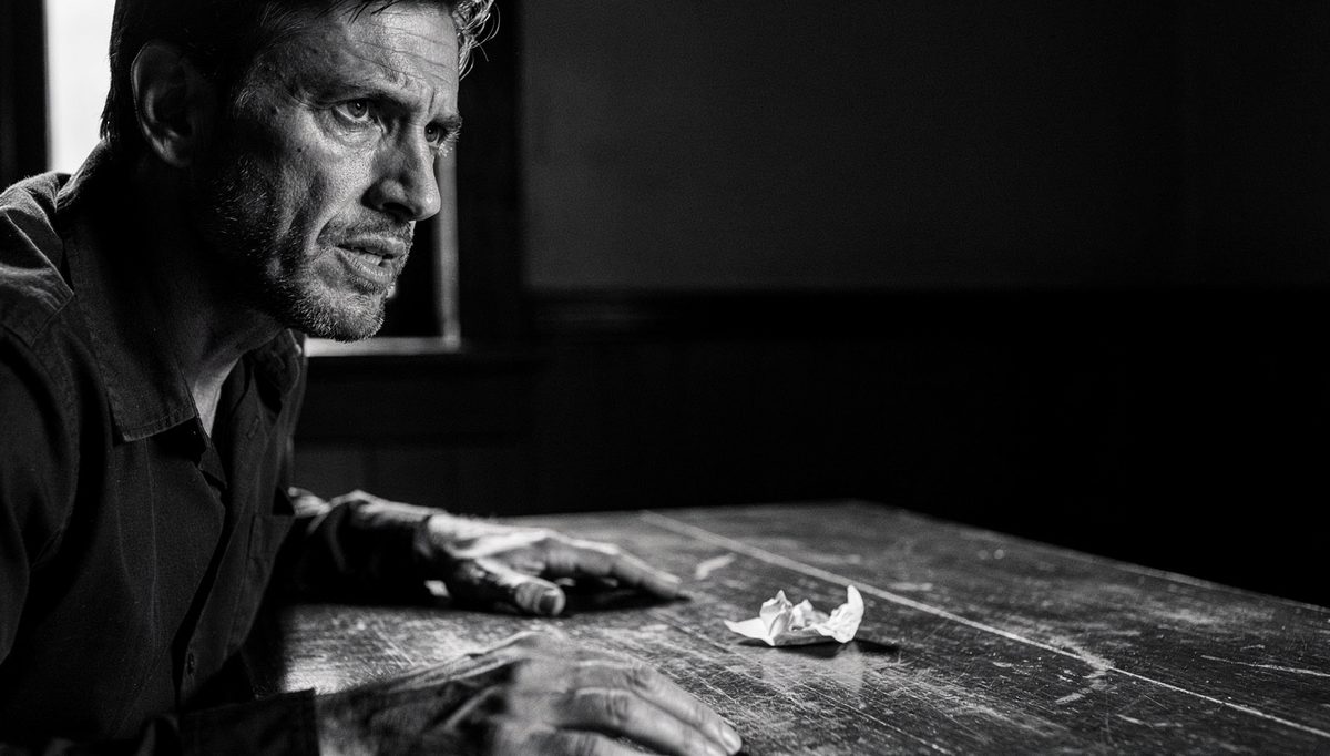 Man at table recognizing emotional triggers before conflict escalates