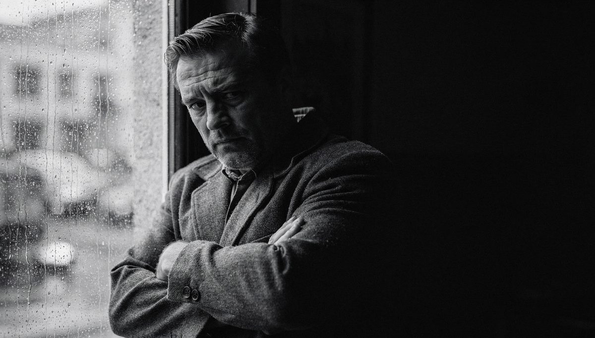 Leader at window reflecting on leadership voice anxiety patterns