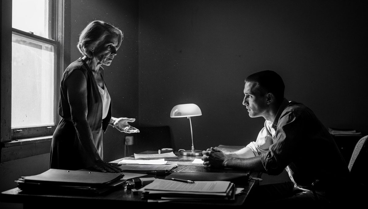 Two professionals in tense discussion illustrating tension management tips