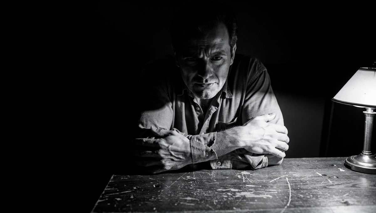 Man showing amygdala hijack body language under stress