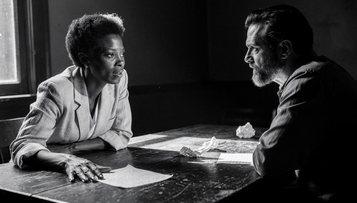Two professionals showing body language enthusiasm during an engaged conversation