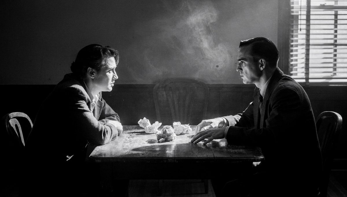 Two people in tense discussion illustrating healthy and harmful conflict