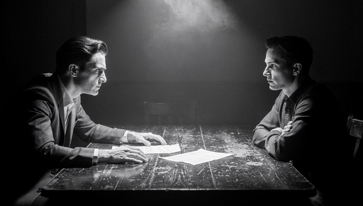 Two negotiators face off, illustrating soft and hard anchoring