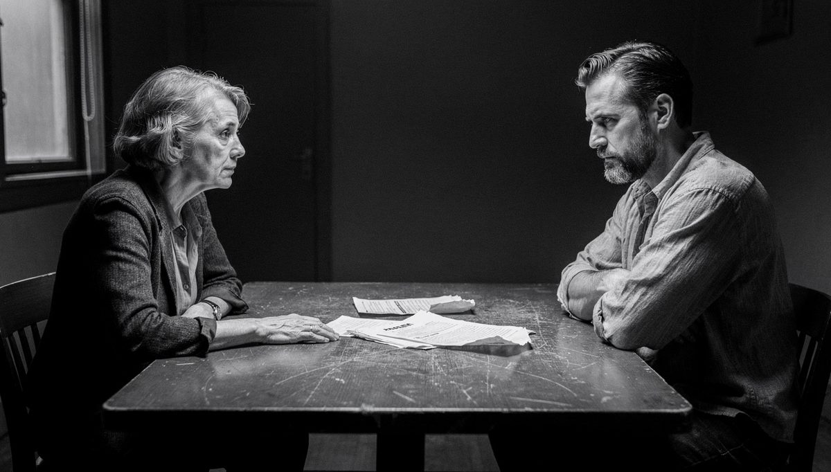 Two negotiators at a table, anchoring and value in focus
