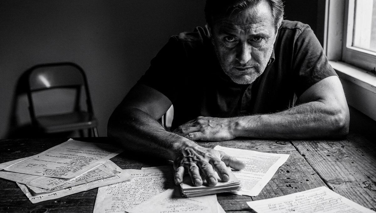 Man studying market data documents to justify anchor in negotiation