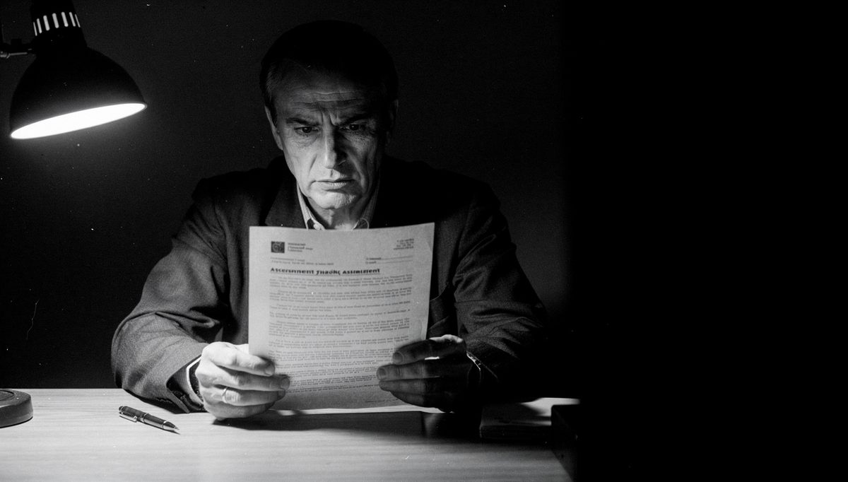 Man studying personality test results, personality tests self-development focus