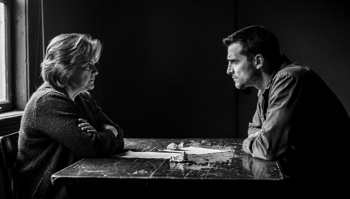 Two people in tense standoff illustrating toxic trait definition