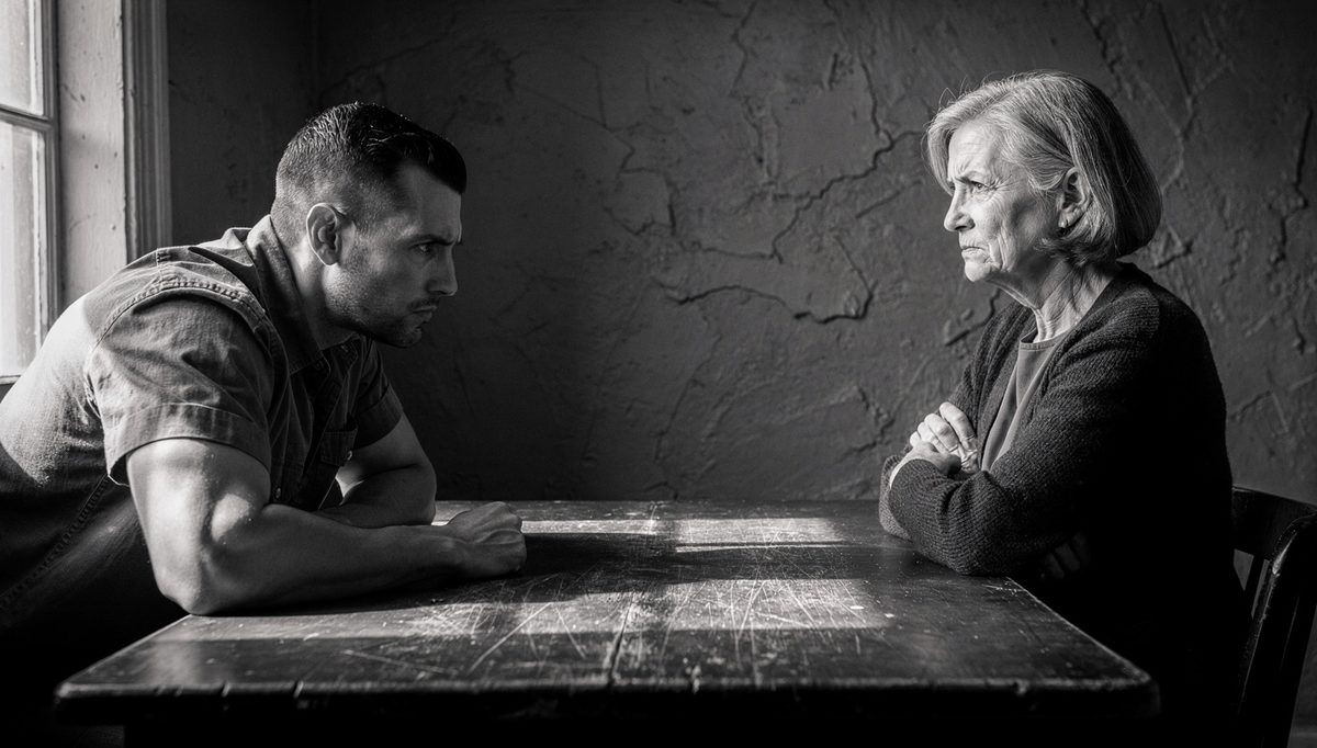 Two people in tense standoff, toxic traits explained in workplace context