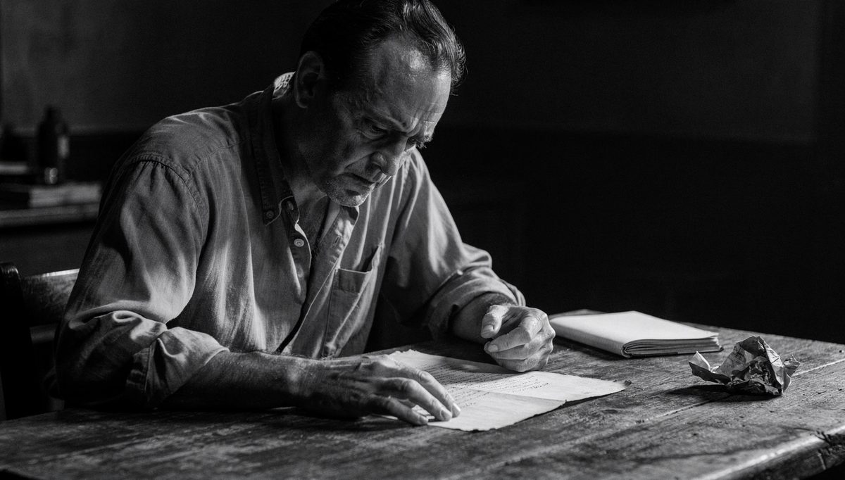 Man in quiet reflection, high self-awareness and repeating patterns