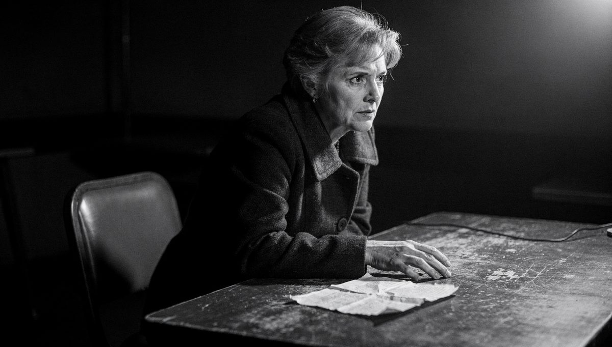 Woman alone at table, facing toxic traits confrontation moment