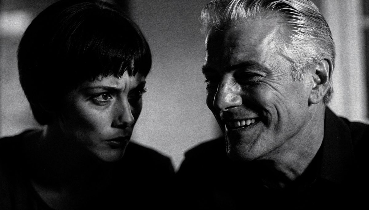 Charming man and wary woman showing toxic traits charming dynamic