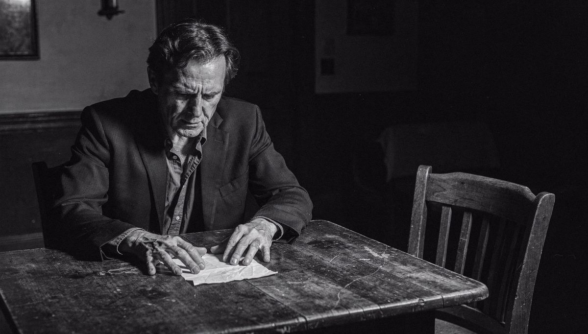Man examining document, toxic traits disappear without intervention